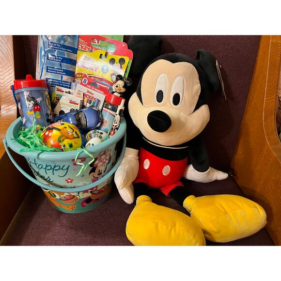 Mickey Mouse large Easter bundle 24 inch pillow Buddy,Kite , color sticker book - Picture 3 of 4